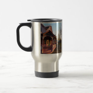 Warm Sunset on Gingerbread - Martha's Vineyard Travel Mug