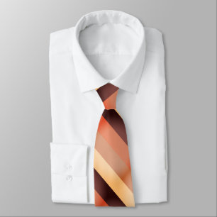 Warm Sunset Stripe Neck Tie