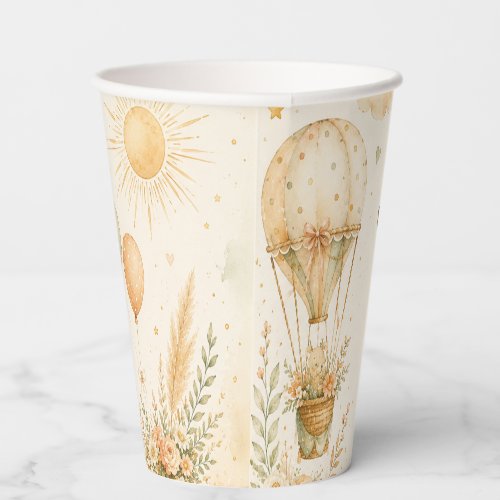Warm Sunshine Baby Shower Paper Cup