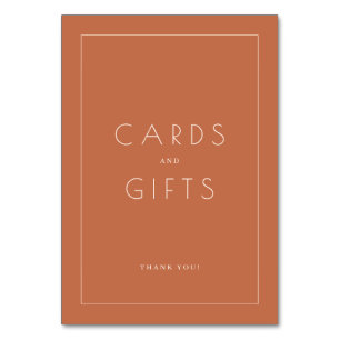 Warm Terracotta Minimalist Gratitude Card