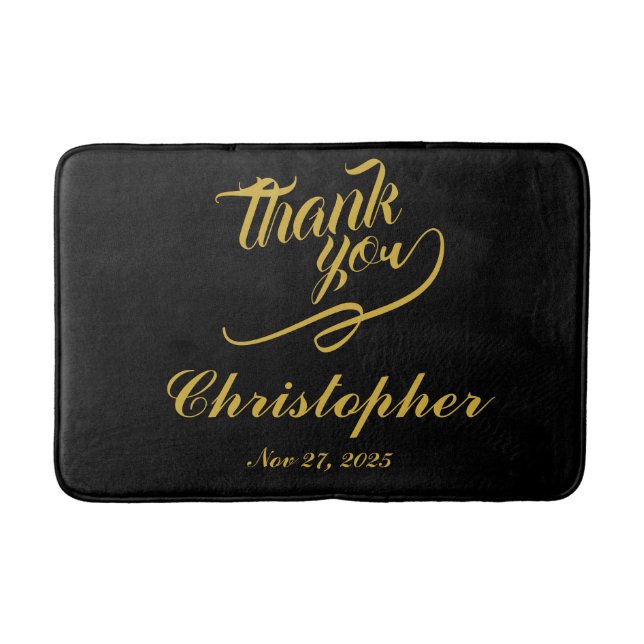 Warm Thank You Bath Mat for Special Days (Front)