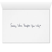 Warm Thoughts Cards (Inside Horizontal (Bottom))