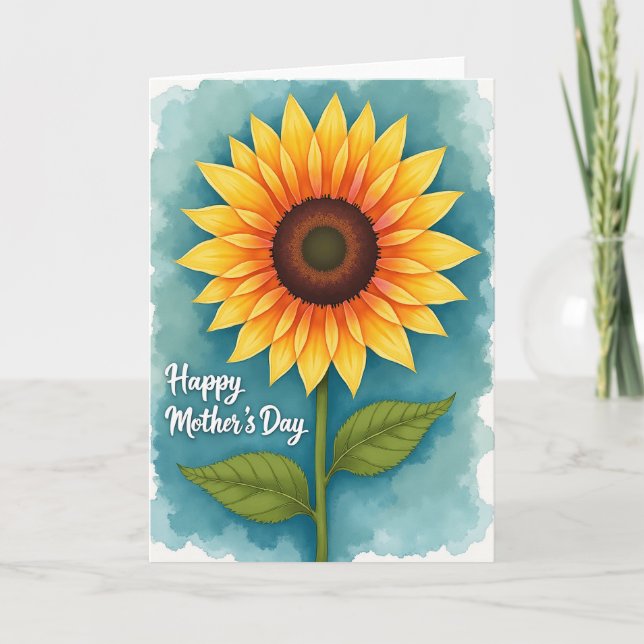 Warm Tones Mothers Day Art Card (Front)
