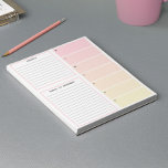 Warm Tones Weekly Planning Notepad<br><div class="desc">Introducing our customizable Weekly Planning Notepad, designed to streamline your week with effortless organization. On the left side, you'll find two lined boxes, ready for your personalized touch.. Whether it's tasks, goals, or reminders, these sections keep your focus clear. Meanwhile, the right side features seven color-coded boxes for each day...</div>
