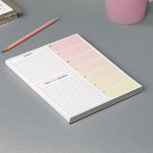 Warm Tones Weekly Planning Notepad