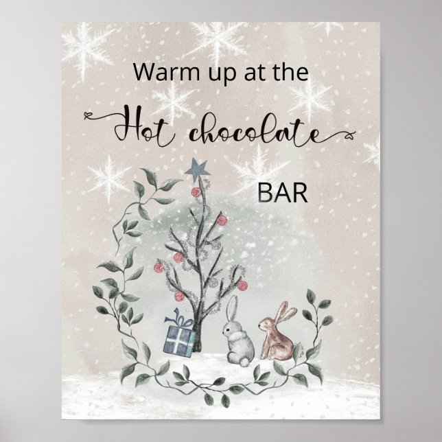 Warm up at the hot chocolate bar Poster (Front)