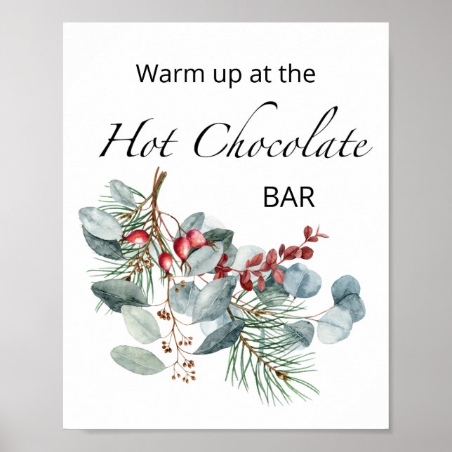  Warm up at the hot chocolate bar Poster (Front)