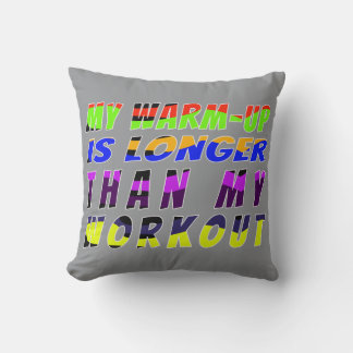 Warm-Up Wins Throw Pillow