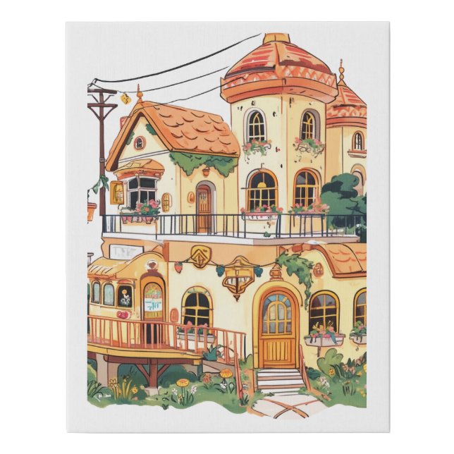 Warm warmth, Home Sweet Home Canvas Art (Front)