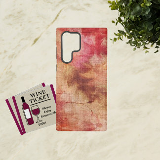 Warm Watercolor Flowers Samsung Galaxy S22 Ultra Case