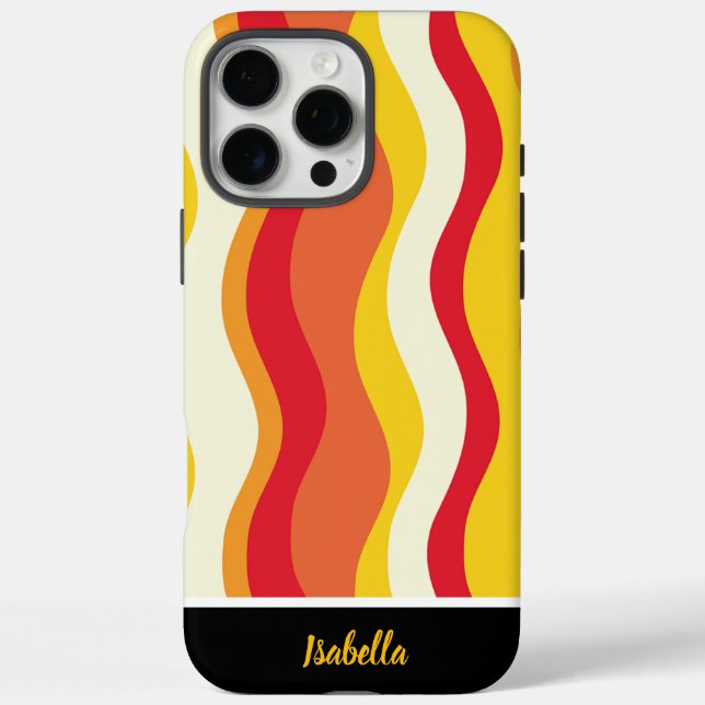 Warm, wavy patterns create harmony Case-Mate iPhone case (Back)