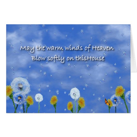 Warm winds of Heaven Cards (Front Horizontal)