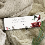 Warm Winter Festive Foliage Stud Earring Display Mini Business Card<br><div class="desc">If you need any further customisation please feel free to message me on yellowfebstudio@gmail.com.</div>