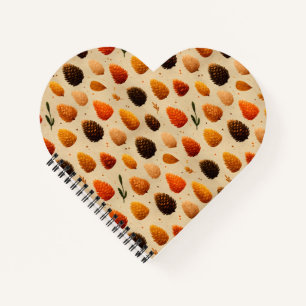 Warm Winter Pinecones Pattern Notebook