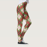 Warm Winter Plaid Leggings<br><div class="desc">Warm winter plaid pattern in rustic reds,  forest greens and taupe.</div>