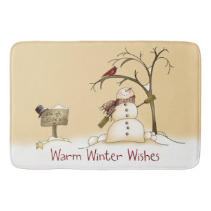 Warm Winter Wishes Bath Mat