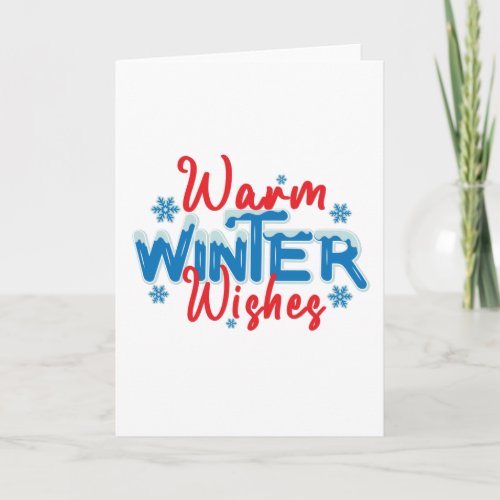 Warm winter wishes card