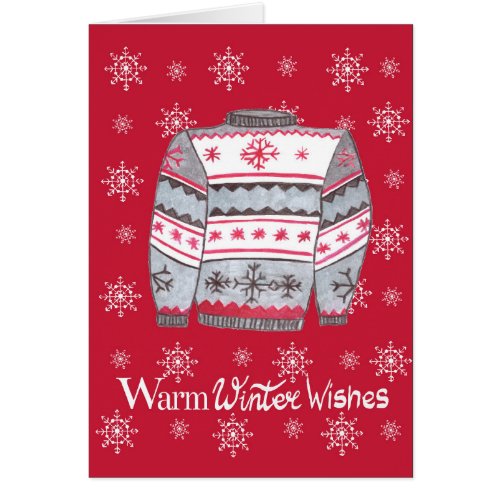 Warm Winter Wishes Christmas Sweater