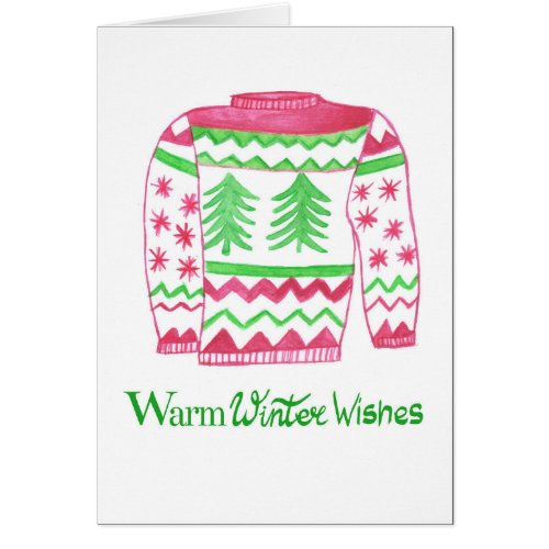 Warm Winter Wishes Christmas Sweater