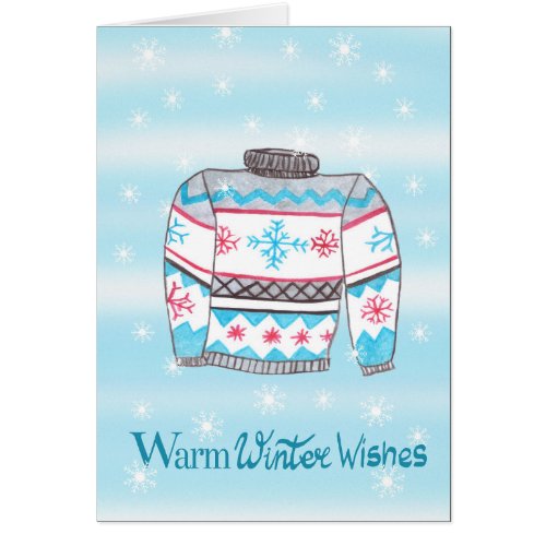 Warm Winter Wishes Christmas Sweater