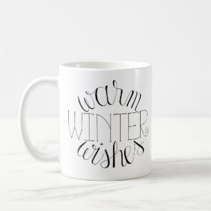Warm Winter Wishes Hand-Lettered Mug
