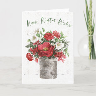 Warm Winter Wishes Holiday Card