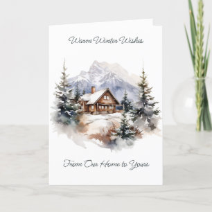 Warm Winter Wishes Holiday Card