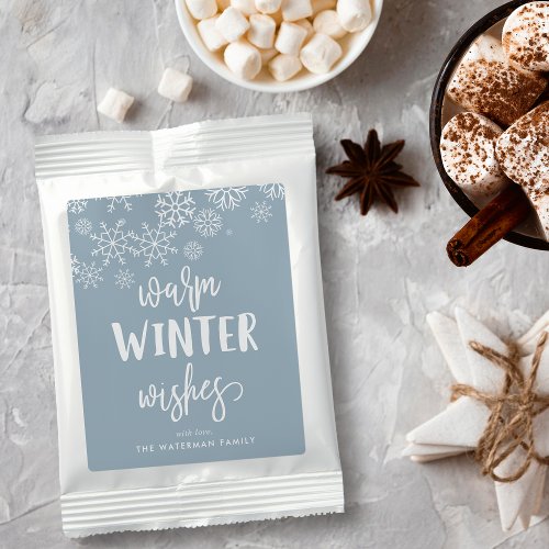 Warm Winter Wishes  Personalized Christmas Hot Chocolate Drink Mix