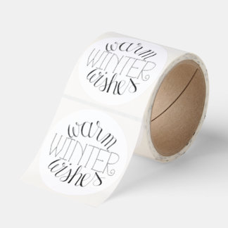 Warm Winter Wishes sticker roll