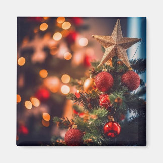 "Warm Wishes and Festive Cheer: A Merry Christmas Magnet