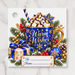 Warm Wishes Christmas Gift Tags