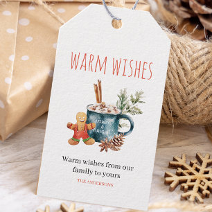 Warm Wishes Christmas Gift Tags
