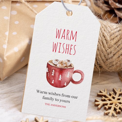 Warm Wishes  Christmas  Gift Tags