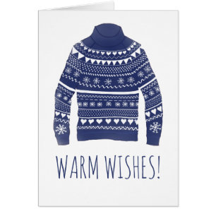 Warm Wishes Christmas Sweater  Cards