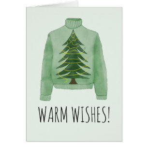 Warm Wishes Christmas Sweater Cards