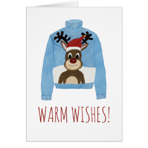 Warm Wishes Christmas Sweater Cards