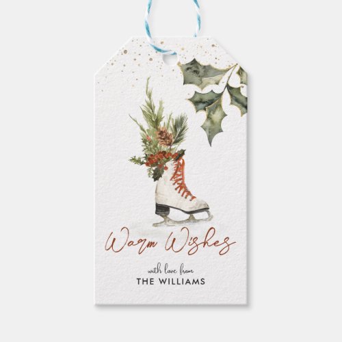 Warm Wishes  Christmas Winter Holiday  Gift Tags