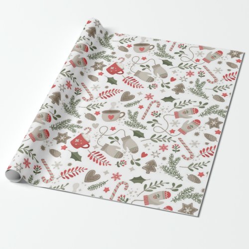 Warm Wishes Christmas Wrapping Paper