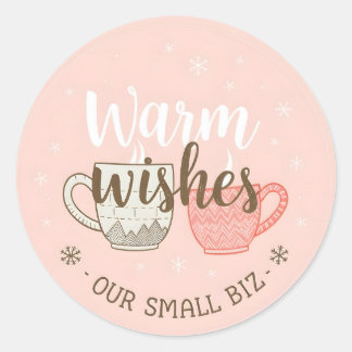 Warm Wishes Classic Round Sticker