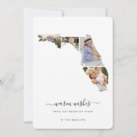 Warm Wishes | Florida Holiday Photo Collage Card