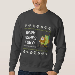 Warm Wishes for a cheerful Christmas  Sweatshirt