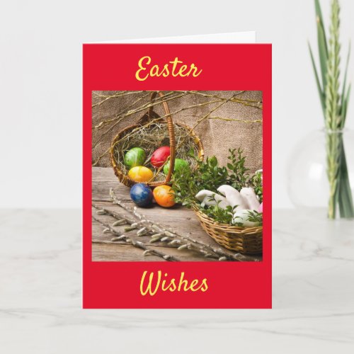 WARM WISHES FOR A VERY HAPPY EASTER HOLIDAY CARD