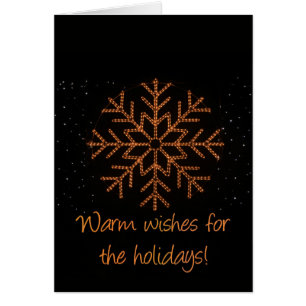 Warm wishes for the holidays cards