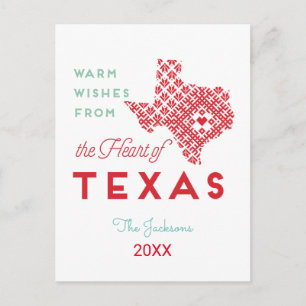 Warm Wishes from the Heart of Texas Postcard