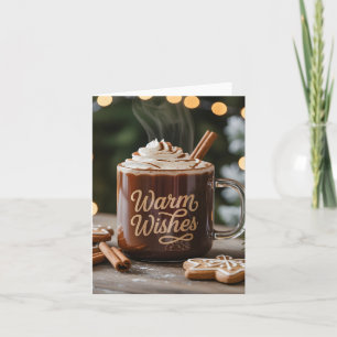 Warm Wishes Holiday Mug: Cozy Hot Chocolate Card
