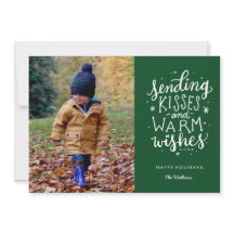 Warm Wishes Holiday Photo Card