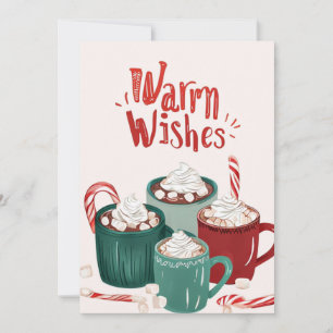 Warm Wishes Hot Chocolate Holiday Card