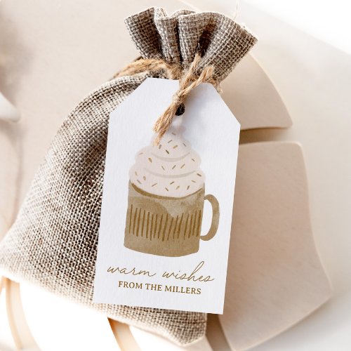 Warm Wishes Hot Cocoa Christmas Holiday Gift Tags