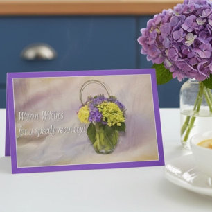 Warm Wishes On Your Surgery Recovery Hydrangeas Card