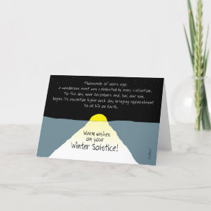 Warm Wishes on Your Winter Solstice! -Holiday Card